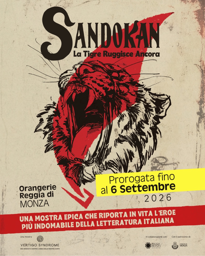 Locandina Mostra Sandokan - prorogata fino al 6 settembre 2026
